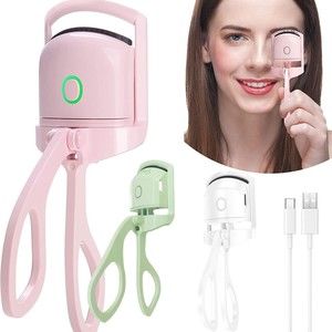 Heated Eyelash Curler USB Rechargeable Electric Eyelash Curler